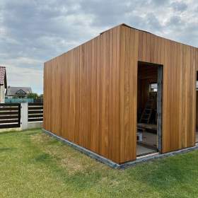 Foto inzerátu Dřevěná fasádní deska Iroko KL. Fas KD 15x145mm Fázový profil (C)