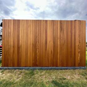 Foto inzerátu Dřevěná fasádní deska Iroko KL. Fas KD 15x145mm Fázový profil (C)