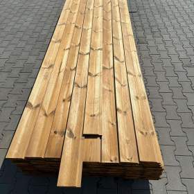 Dřevěná fasádní deska ZETKA thermo borovice 18x143mm / 19351417