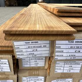 Foto inzerátu PODLAŽOVÉ PLÁŠTĚ EXOTICKÁ TERASA TEAK TIK TEAKOVÉ DŘEVO 20x120x1500mm