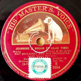 Foto inzerátu Gramodeska His Masters Voice z roku 1928 - top