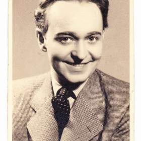 Josef Gruss, herec, pohlednice s autogramem, druhá polovina 30. let / 19355413