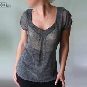 Foto inzerátu Nové transparentní tričko s mikrotečkami Mexx vel.XXL