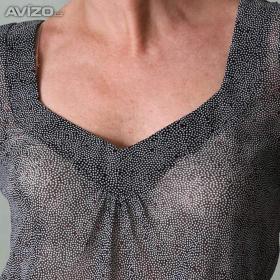 Foto inzerátu Nové transparentní tričko s mikrotečkami Mexx vel.XXL