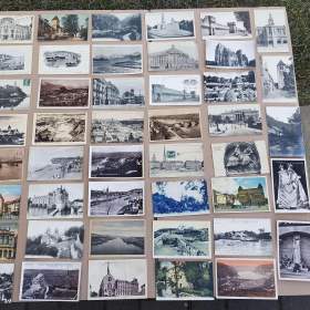 Fotka k inzerátu 50ks staré pohledy, velmi staré pohlednice Francie aj. státy. / 19476346
