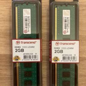 4 GB RAM DDR3 Transcend JM1333KLN- 2G (2 x 2 GB) / 19372005