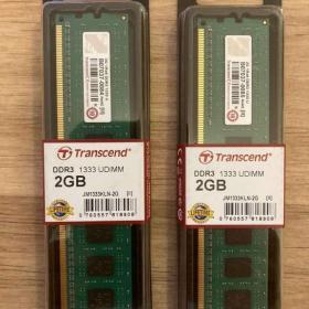 4 GB RAM DDR3 Transcend JM1333KLN- 2G (2 x 2 GB) / 19372005