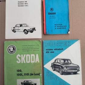 4 brožury, katalogy seznamy pro majitele vozů ŠKODA 100, 110 / 19374197