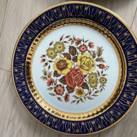 Foto inzerátu Retro kobalt talíř Epiag-Carlsbad Československo