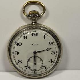 Starožitné pánské kapesní hodinky DOXA s medailema / 19395478