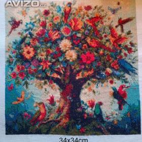 Fotka k inzerátu Vyšitý obraz- různé druhy  / 18890611