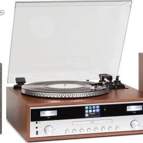 Auna Birmingham HiFi Stereo -  DAB+/FM, 2x50W, Bluetooth, gramofon / 19397601