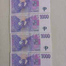 Bankovky 1000 Kč, V09, r. 2008, UNC. / 19402943