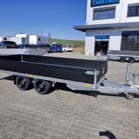 Foto inzerátu Přívěs Saris PL 406 184 3500kg, valník, listová pera, Black Edition