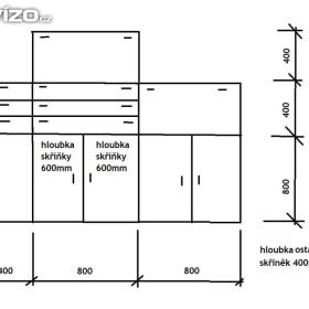 Foto inzerátu Dřevěná obývací stěna / sestava (Dřevotvar)