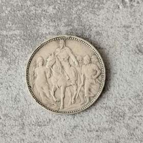 Stříbrná mince 1 koruna korona 1896 příchod Maďarů -  AG stři / 19417724