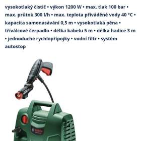 Prodám vysokotlaký čistič Bosch  / 19419349