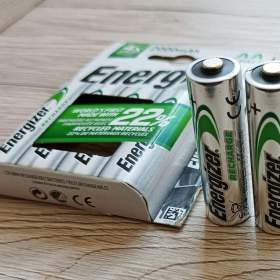 Fotka k inzerátu Dvě velkokapacitní nabíjecí baterie AA, nové, nepoužité / 18519725