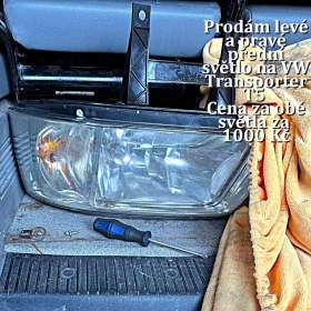 Prodám levé a pravé přední světlo na VW Transporter T5  / 19423376