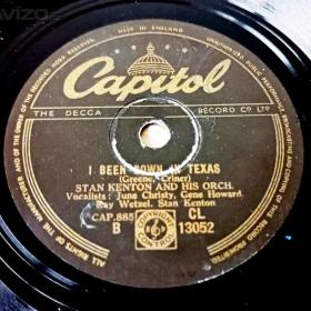 Foto inzerátu Starožitná gramodeska STAN KENTON & HIS ORCHESTRA - šelak 78 ot./min.