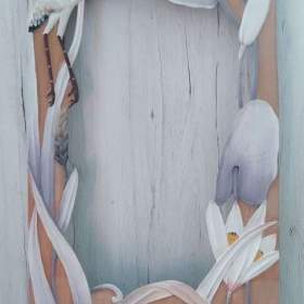 Foto inzerátu Ručně malovaný rám pro zrcadlo aj. Dovoz z Latinské Ameriky.