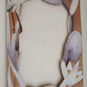 Fotka k inzerátu Ručně malovaný rám pro zrcadlo aj. Dovoz z Latinské Ameriky. / 18229323