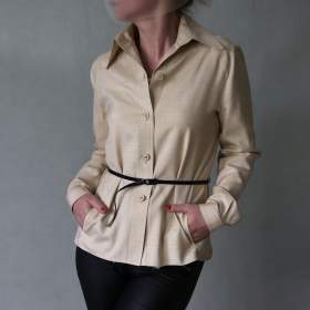 Retro košile s hedvábím Alexon vel. S- M / 19436557