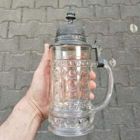 Foto inzerátu Starý sklěněný korbel krygl do vaší sbírky.