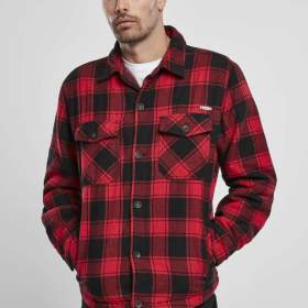 Bunda Brandit Lumberjacket -  červená- černá / 19439274