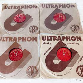 R. A. Dvorský a jeho orchestr, 4 šelakové gramodesky, 30. léta, originální obaly / 19451463
