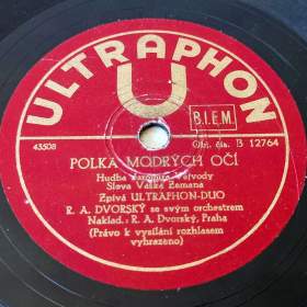 Foto inzerátu R. A. Dvorský a jeho orchestr, 4 šelakové gramodesky, 30. léta, originální obaly