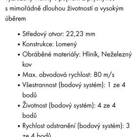 Foto inzerátu Brusný kotouč pro hliník a neželezné kovy 