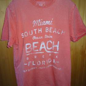 Oranžové tričko F& F Beach M / 19455080