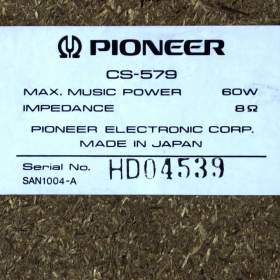Foto inzerátu Reprobedny Pioneer CS 579.