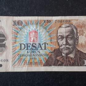10 Kčs 1986 série V50 706608  / 19457708
