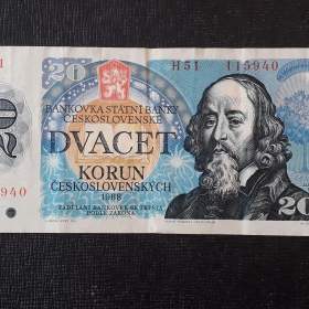 20 Kčs 1988 série H51 115940  / 19457722
