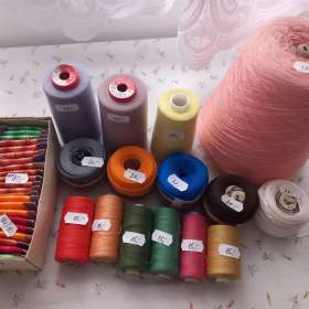 Foto inzerátu Nitě, Kordonet, Perlovka, Připletací bavlna.