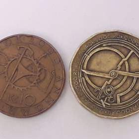 Foto inzerátu Mince 10 a 20 Kč z oběhu, r. 2000  MILÉNIUM