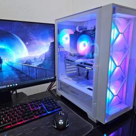 Bílé Herní PC AMD Ryzen 5 3600, RTX3060 12GB, 32GB, 1TB M.2 SSD, WIFI+BT, ARGB, NOVÉ/ZÁRUKA / 19462476