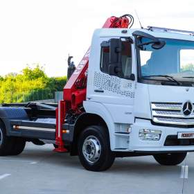 MERCEDES ATEGO 1218 HÁKOVÝ NOSIČ KONTEJNERŮ + HYDRAULICKÁ RUKA EURO6 / 19462852