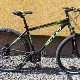 Fotka k inzerátu Scud PARUS horské kolo 29 rám 19 černá -  zelená / 18914483