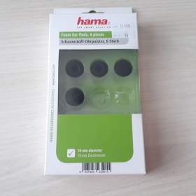 Návleky na sluchátka HAMA -  průměr max. 19 mm, 2 páry, nové  / 19471433