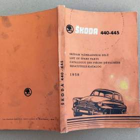 Fotka k inzerátu Seznam náhr. dílů ŠKODA 440 -  445 (1958) / 19297006