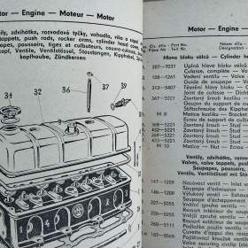 Foto inzerátu Seznam náhr. dílů ŠKODA 440 - 445 (1958)
