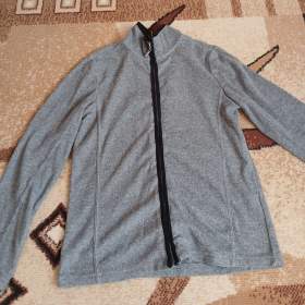 Šedá mikina na zip  / 19477530