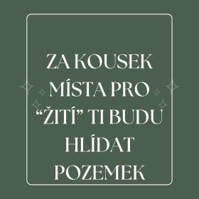 Sháním pozemek pro mobilheim, mohu i hlídat daný prostor.. / 19484068