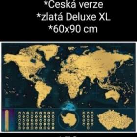 Stírací mapa světa Deluxe XL  / 19484738