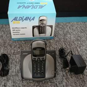 Digitální bezdrátový telefon ALDIANA B116 SMS DECT system pro pevnou linku s funkcí SMS. / 19487163