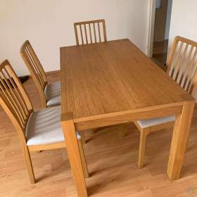 Jídelní stůl + 4 židle IKEA / 19488796