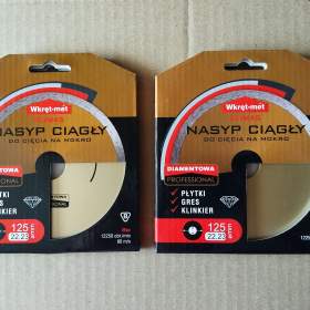 Fotka k inzerátu 2ks Diamantový kotouč CELOOBVODOVÝ 125x22,23 mm / 18345169